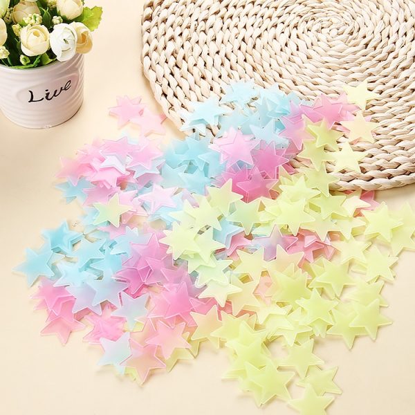 100-piece Luminous Star Wall Sticker